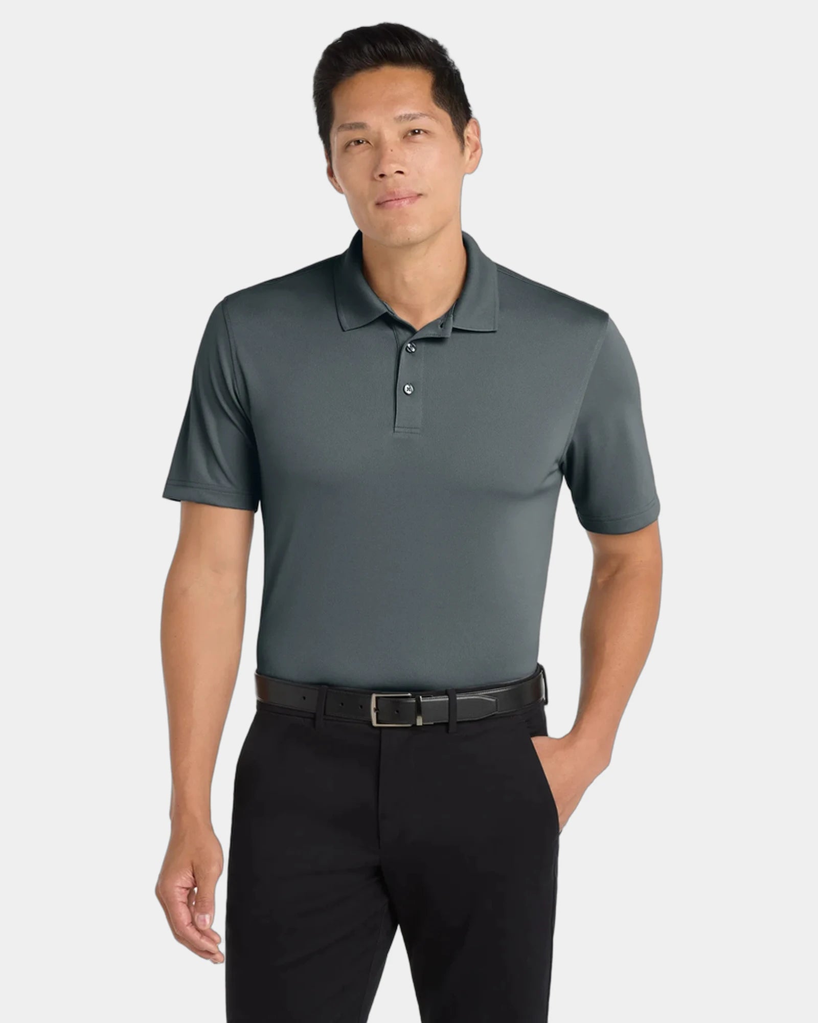 Custom UPF 30 Port Authority Dry Zone UV Micro-Mesh Polo - Graphite