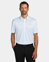 Custom polyester polo Port Authority Shirt Collar Polo - Cloud Blue Check
