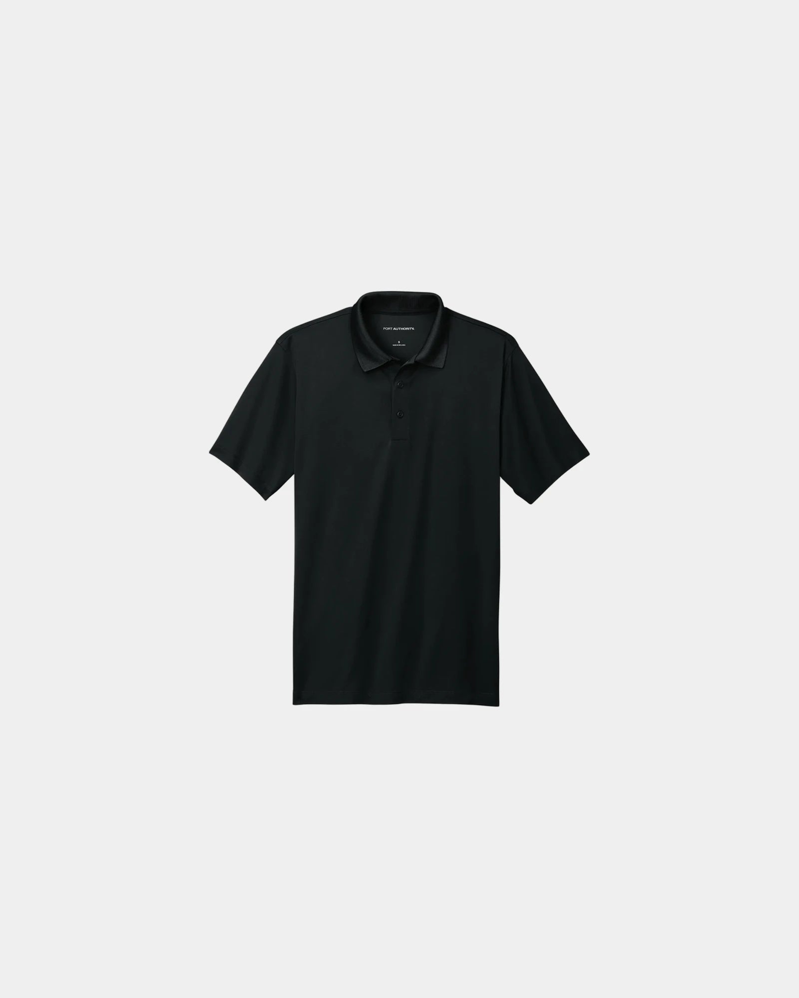 Custom recycled polyester polo Port Authority C-FREE - Deep Black