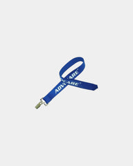 Custom polyester lanyard keychain full-color print - Navy Blue 655