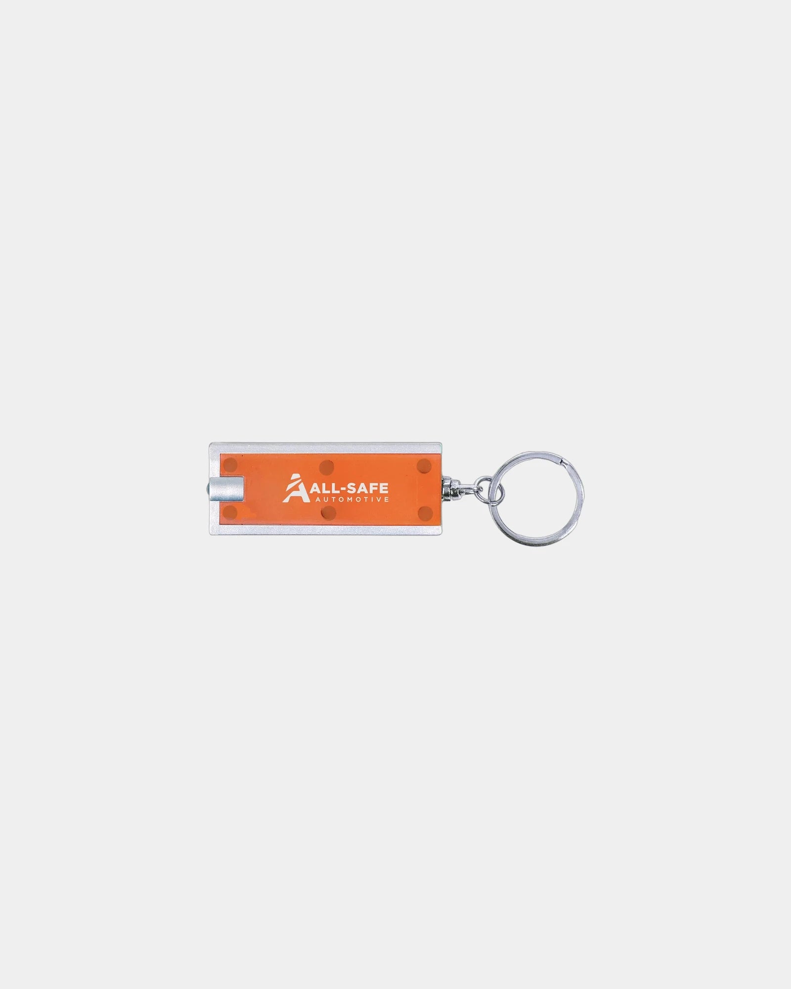 Custom ABS plastic LED flashlight keychain - Orange