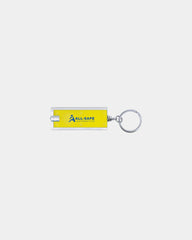 Custom ABS plastic LED flashlight keychain - Yellow