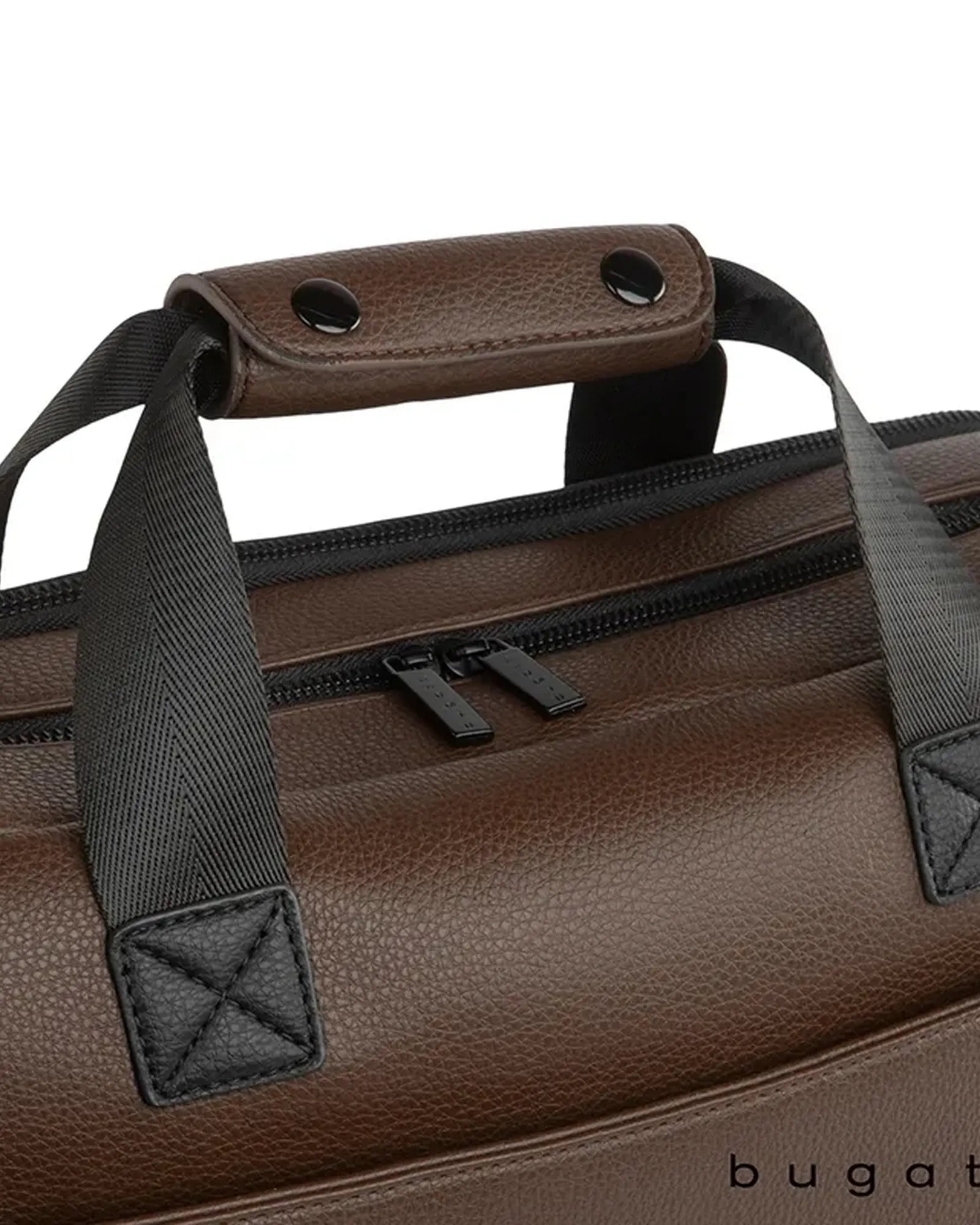 Custom vegan leather briefcase with 15.6" laptop pocket - 4