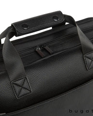 Custom vegan leather briefcase with 15.6" laptop pocket - 3