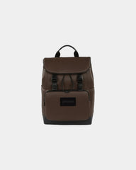 Custom vegan leather 15.6" laptop backpack bag - Brown