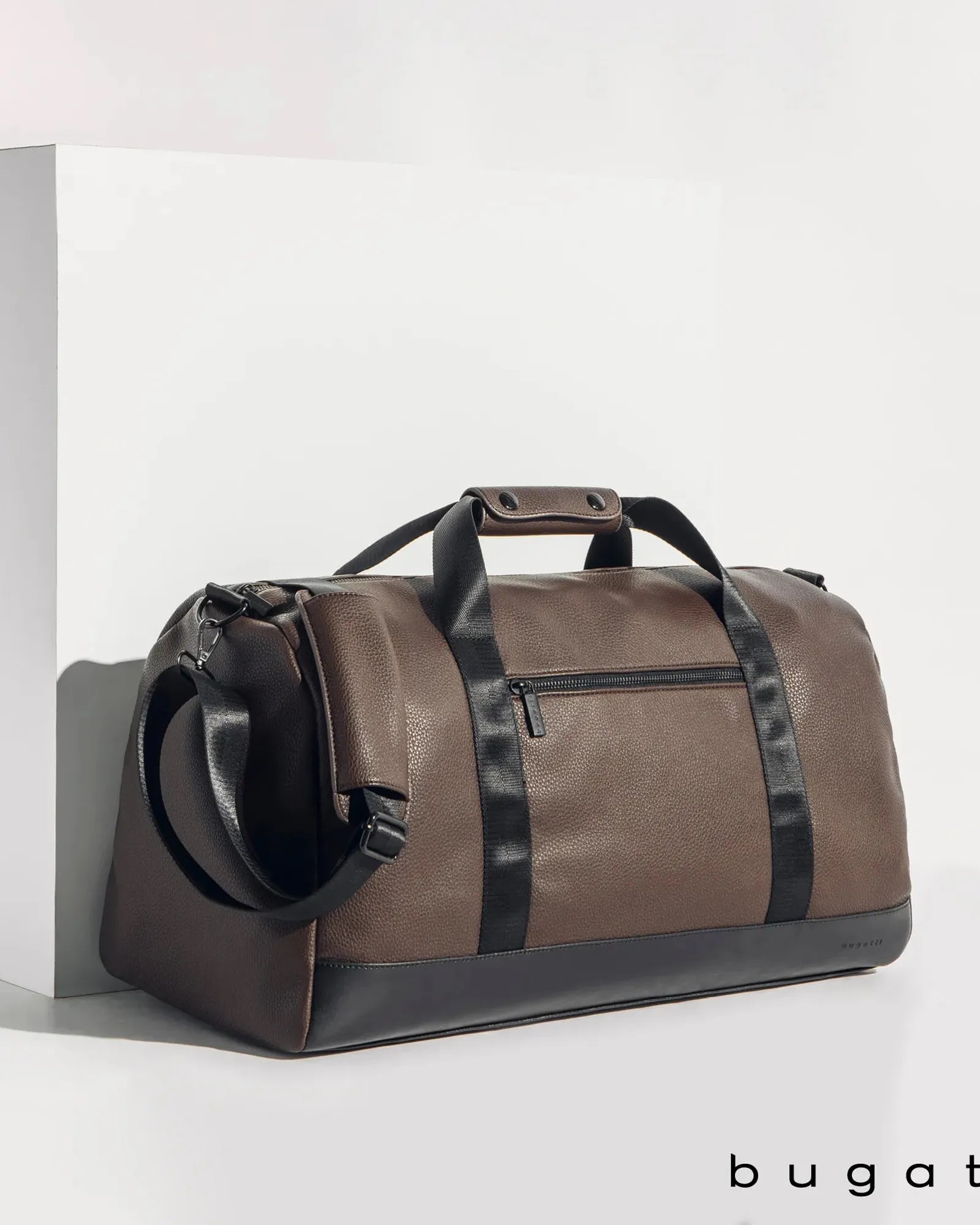 Custom vegan leather travel duffel bag - 8