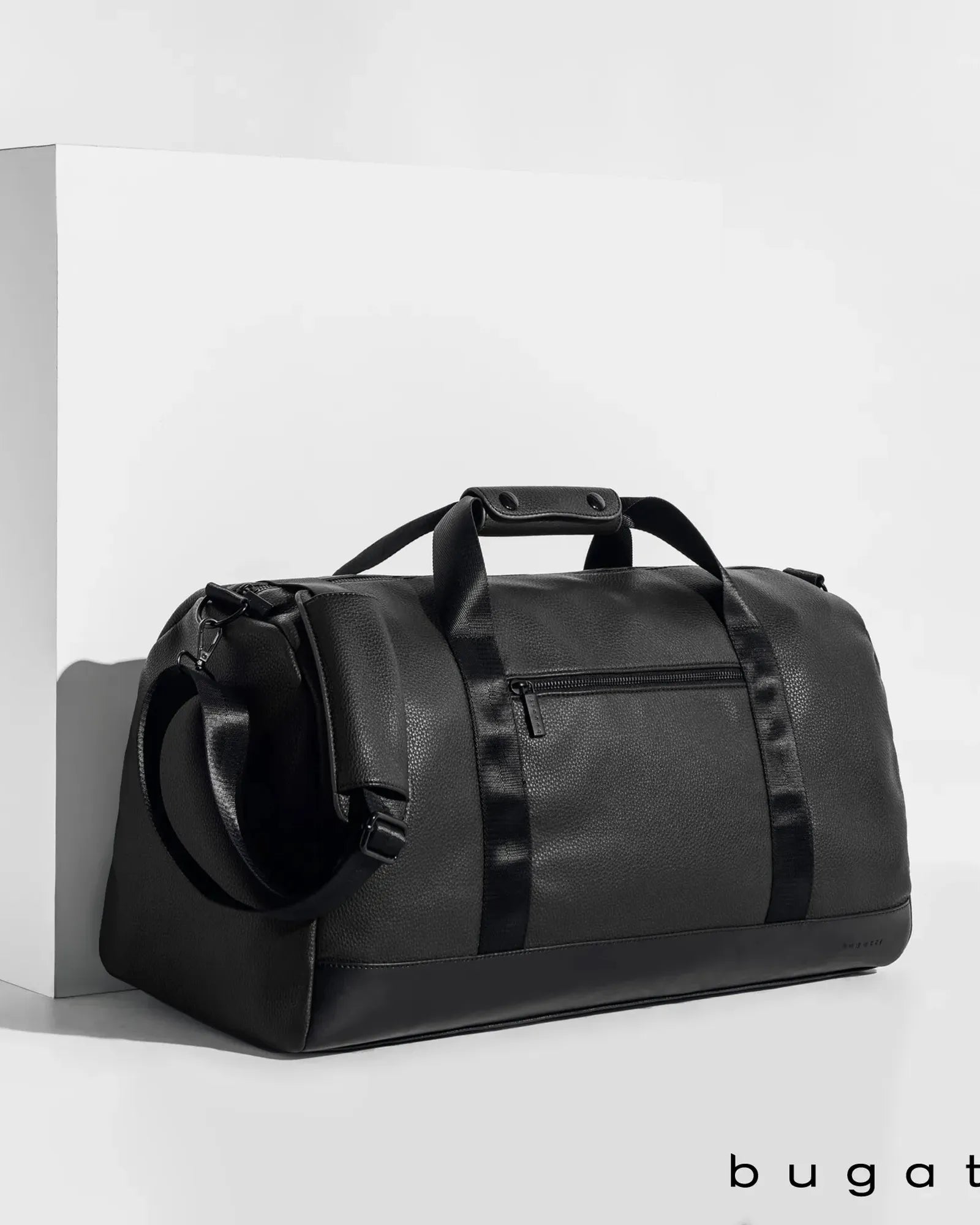 Custom vegan leather travel duffel bag - 5