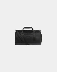 Custom vegan leather travel duffel bag - Black