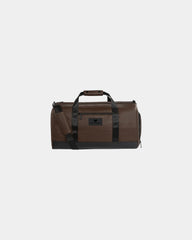 Custom vegan leather travel duffel bag - Brown