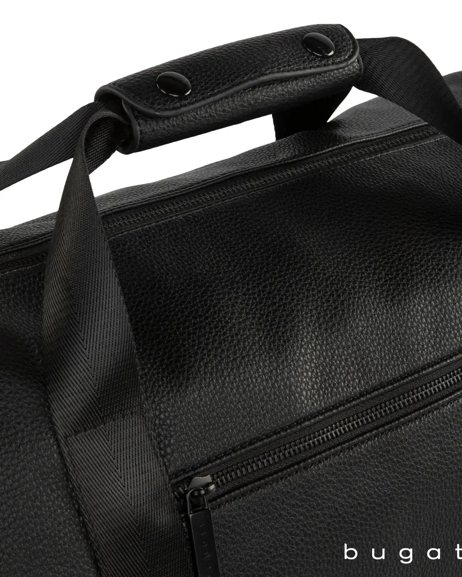 Custom vegan leather travel duffel bag - 3