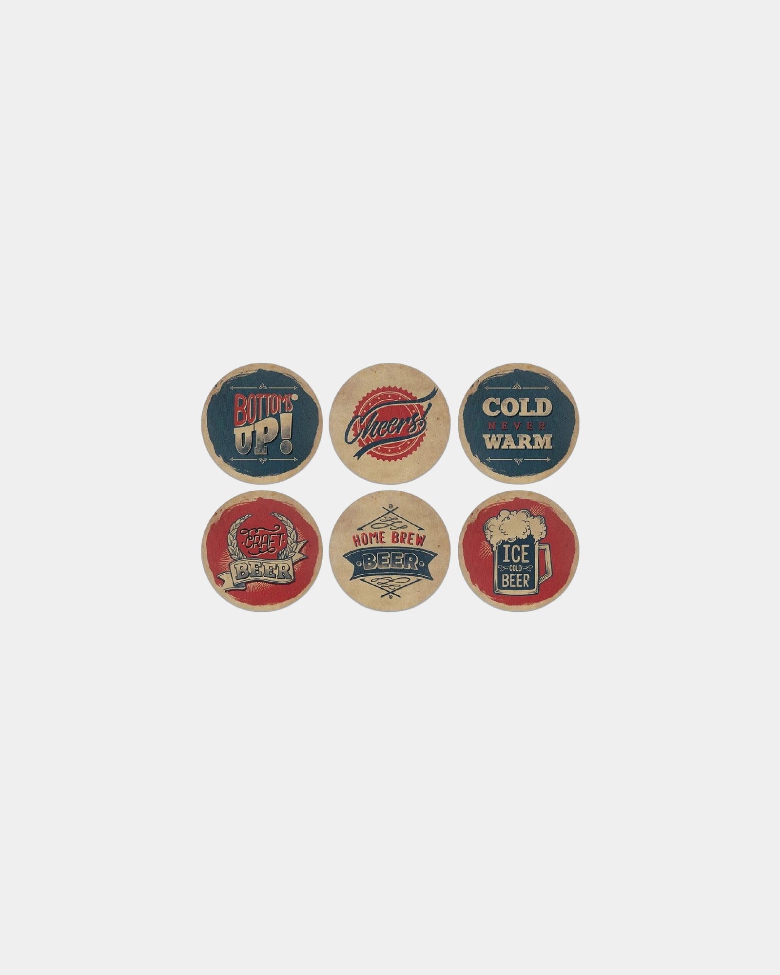 Custom neoprene drink coasters full color print - Multi Color