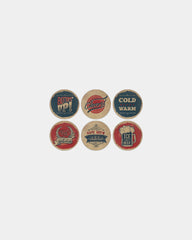 Custom neoprene drink coasters full color print - Multi Color