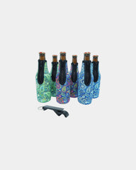 Custom neoprene bottle coolie with full-color print - Multi Color
