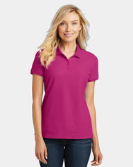 Custom pique polo Port Authority Women's Core Classic - Pink Azalea