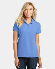 Custom pique polo Port Authority Women's Core Classic - Carolina Blue