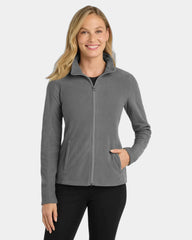 Custom microfleece jacket Port Authority women's - Pearl Grey