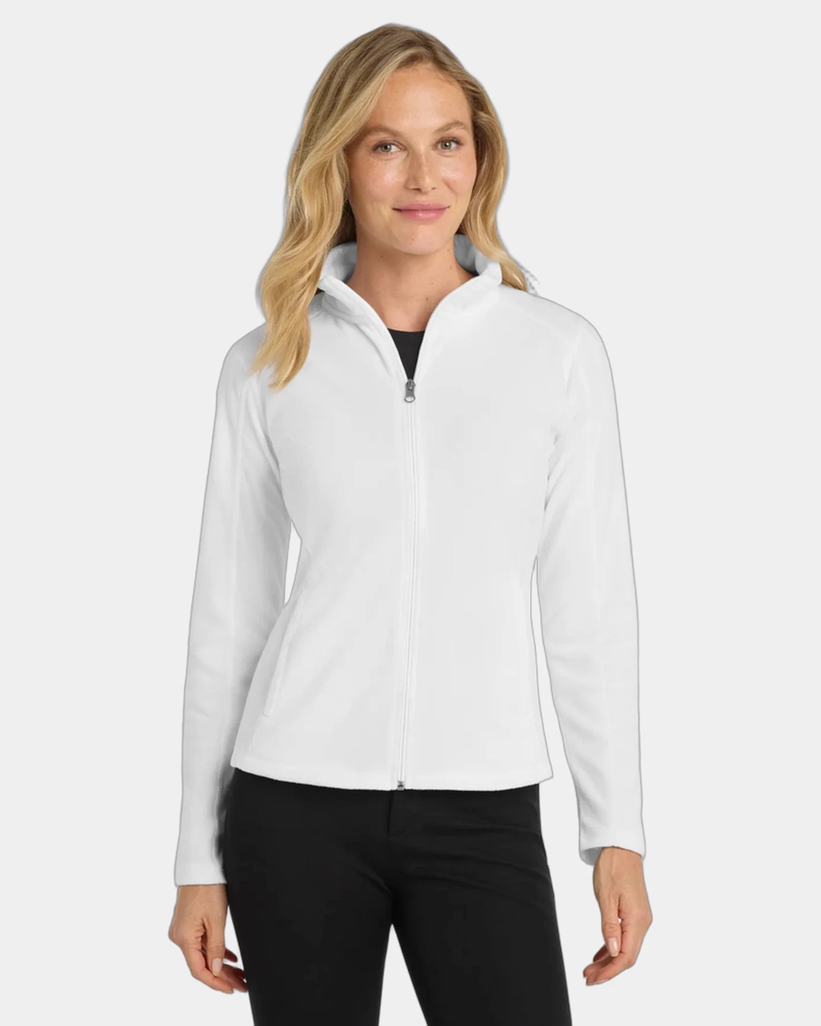 Custom microfleece jacket Port Authority women's - White