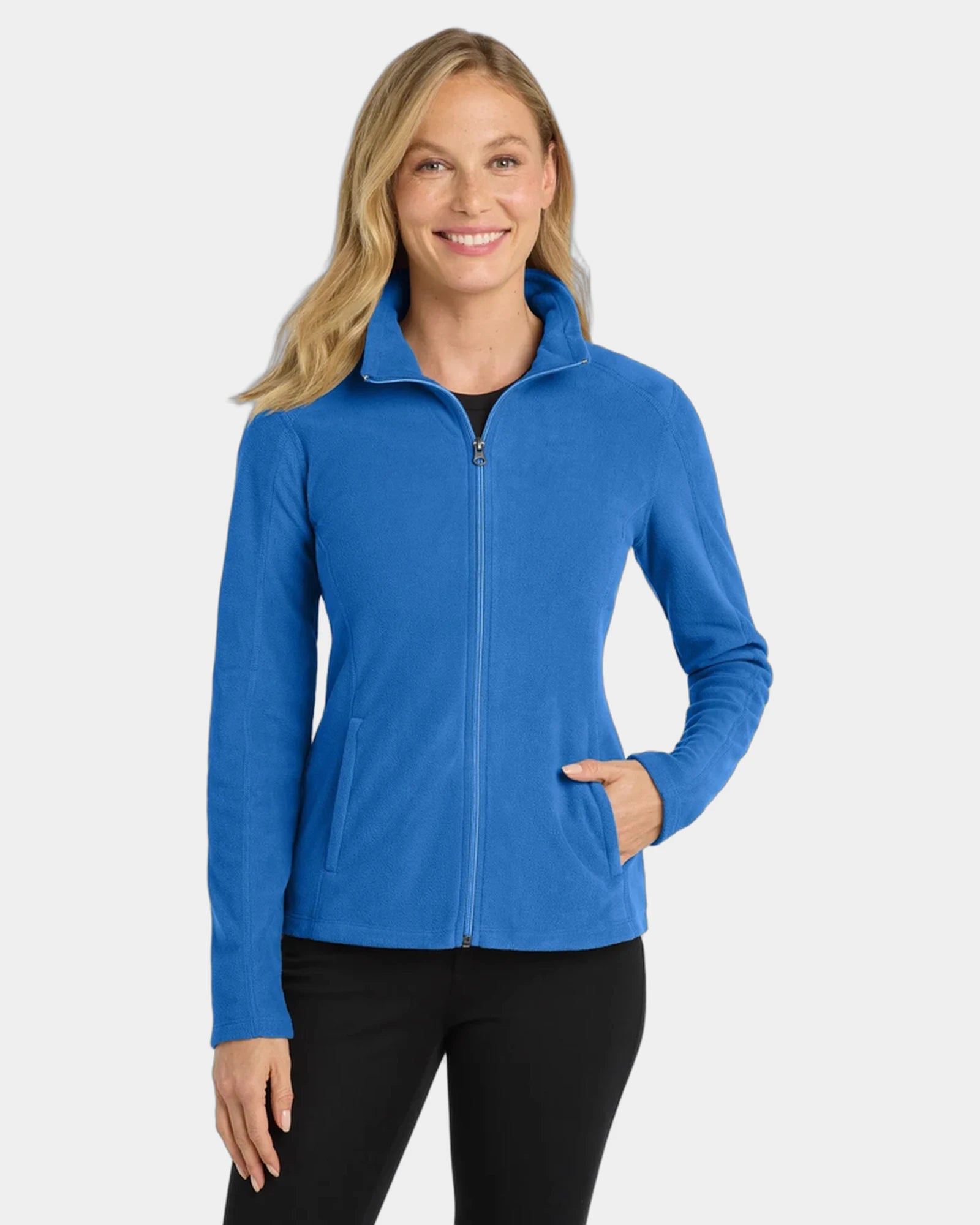 Custom microfleece jacket Port Authority women's - Light Royal