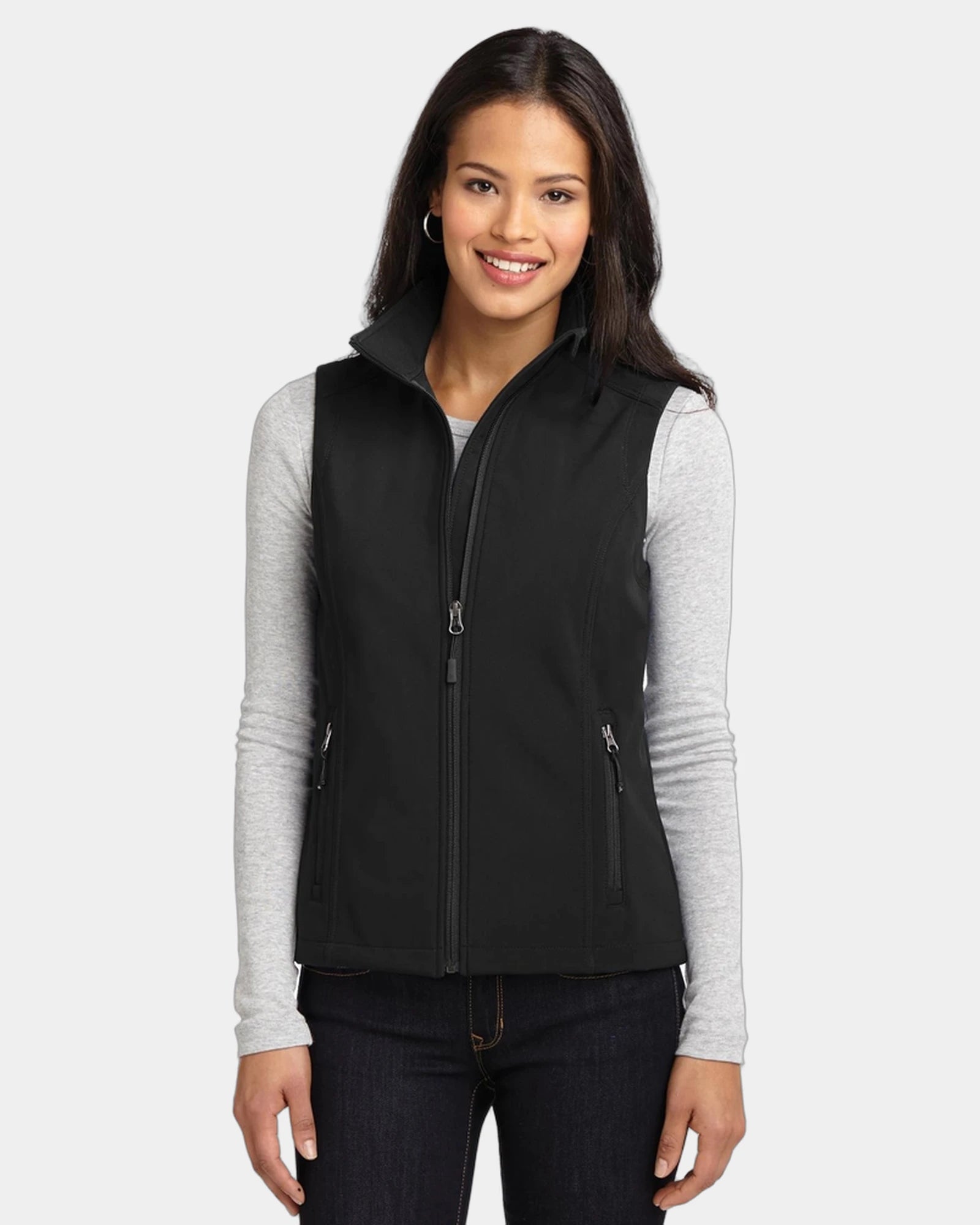 Custom soft shell vest Port Authority Women's - Black