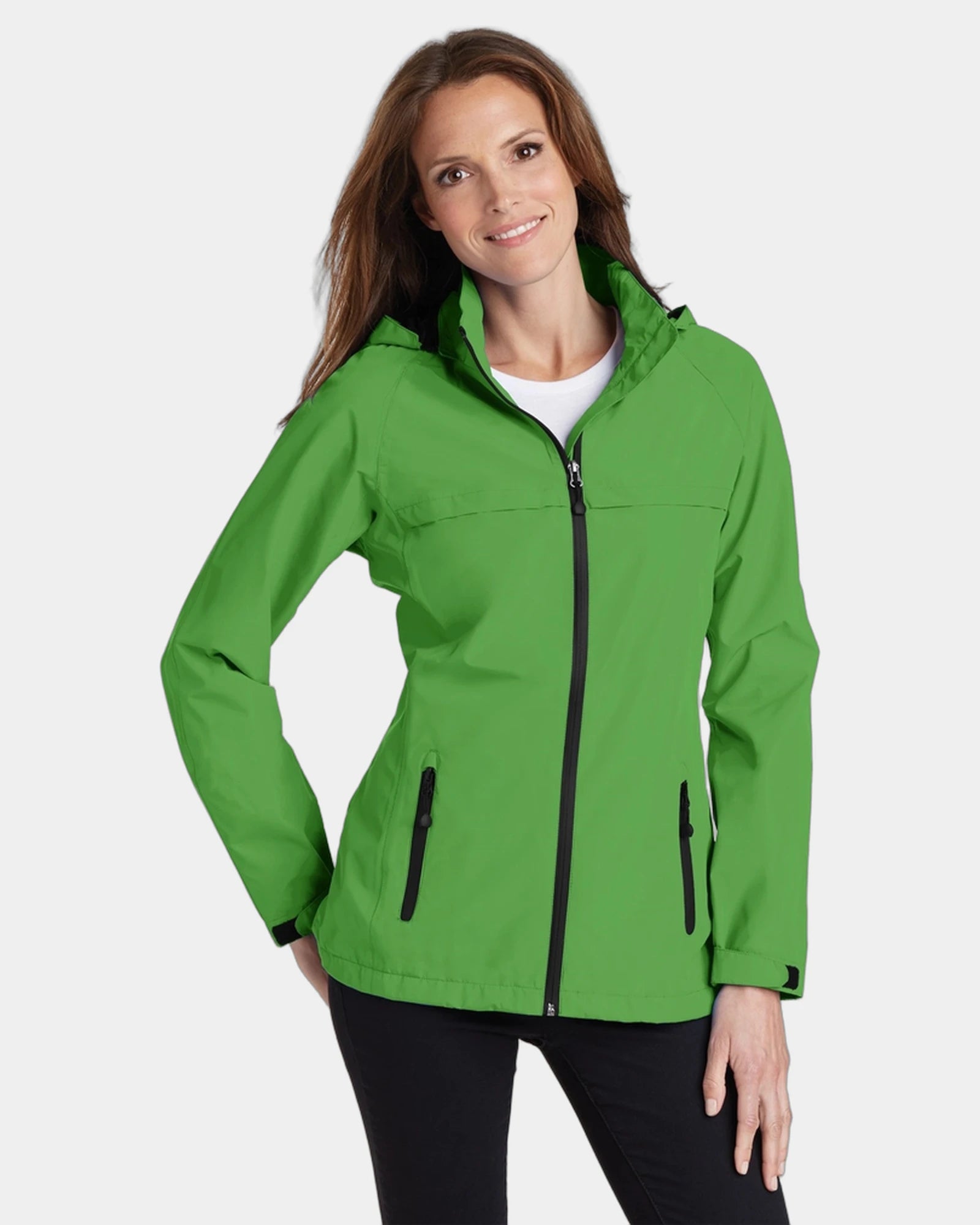 Custom waterproof jacket Port Authority Torrent women's - Vine Green