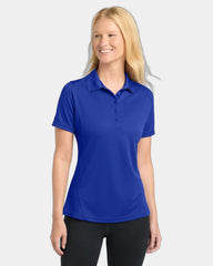 Custom polyester polo Sport-Tek Dry Zone Raglan Accent - True Royal