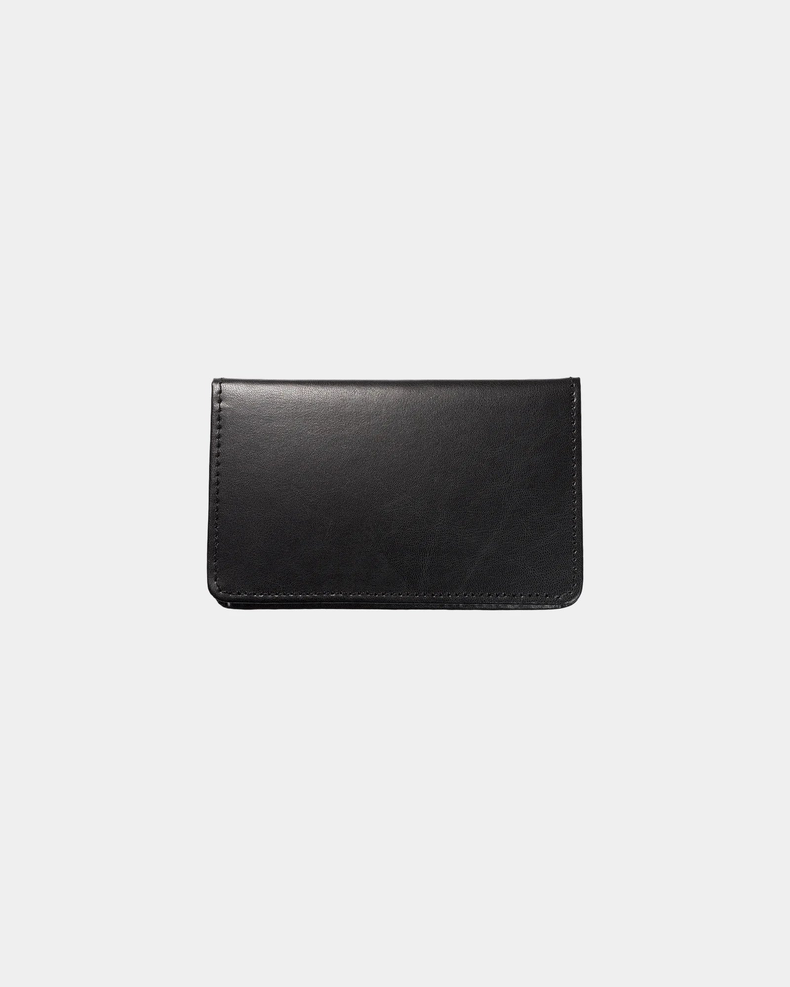 Custom recycled leather business card case 2.5x4.25 - Black