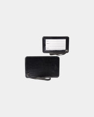 Custom PU luggage tag with clear display window - Black