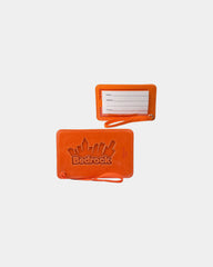 Custom PU luggage tag with clear display window - Orange