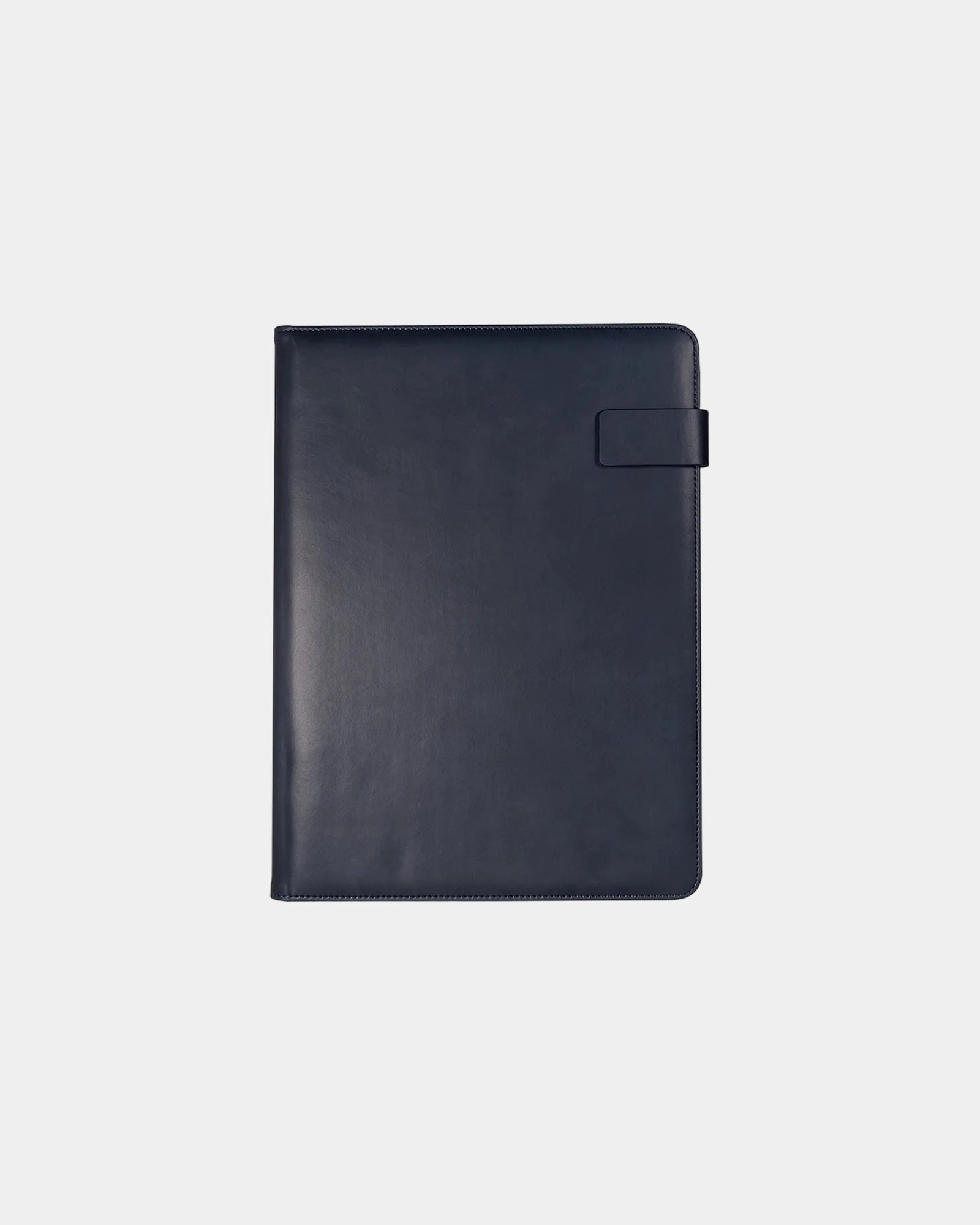 Custom faux leather tech padfolio with phone stand - Blue-Navy