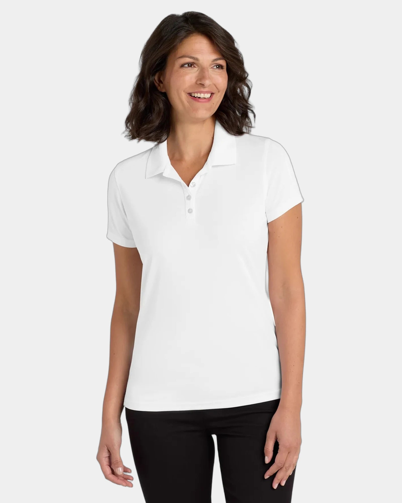 Custom UV-protection polo Port Authority Dry Zone women's - White