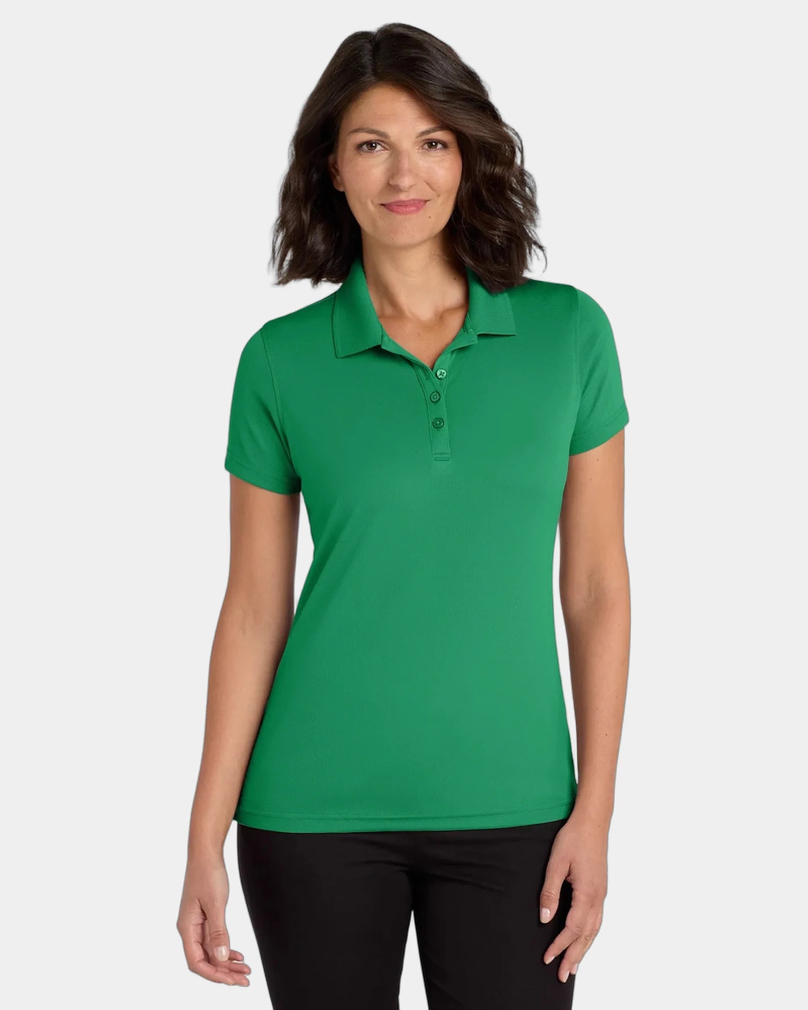 Custom UV-protection polo Port Authority Dry Zone women's - Bright Kelly Green