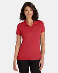 Custom UV-protection polo Port Authority Dry Zone women's - Rich Red