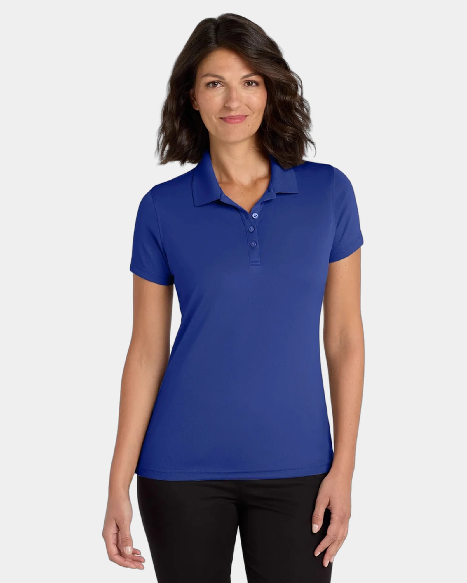 Custom UV-protection polo Port Authority Dry Zone women's - True Royal