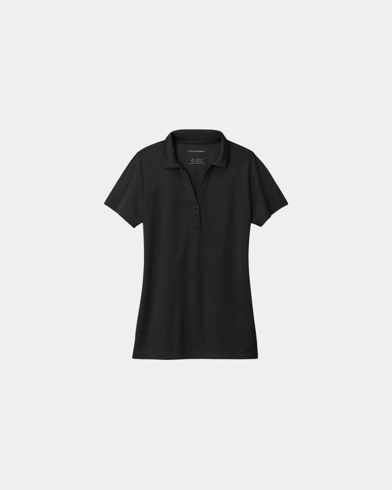 Custom recycled polo Port Authority Women's C-FREE - Deep Black