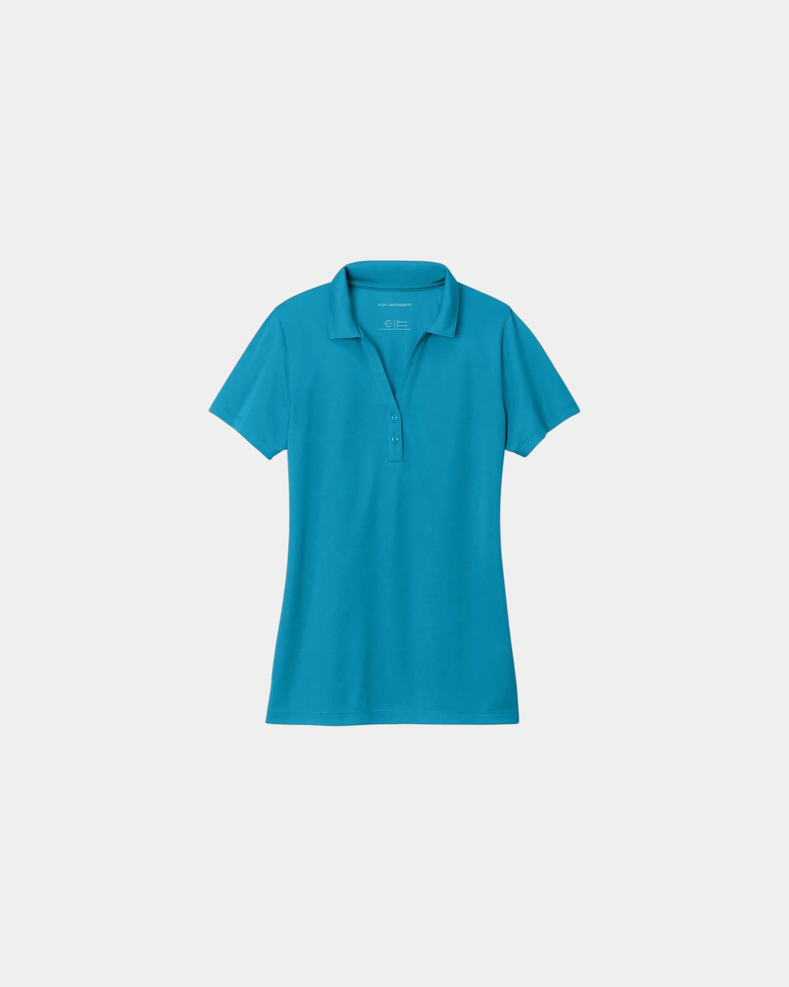Custom recycled polo Port Authority Women's C-FREE - Parcel Blue