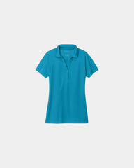 Custom recycled polo Port Authority Women's C-FREE - Parcel Blue