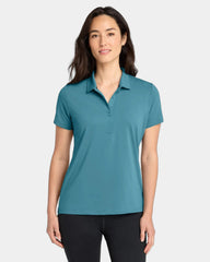 Custom women's recycled polo with UV protection - Fusion Blue