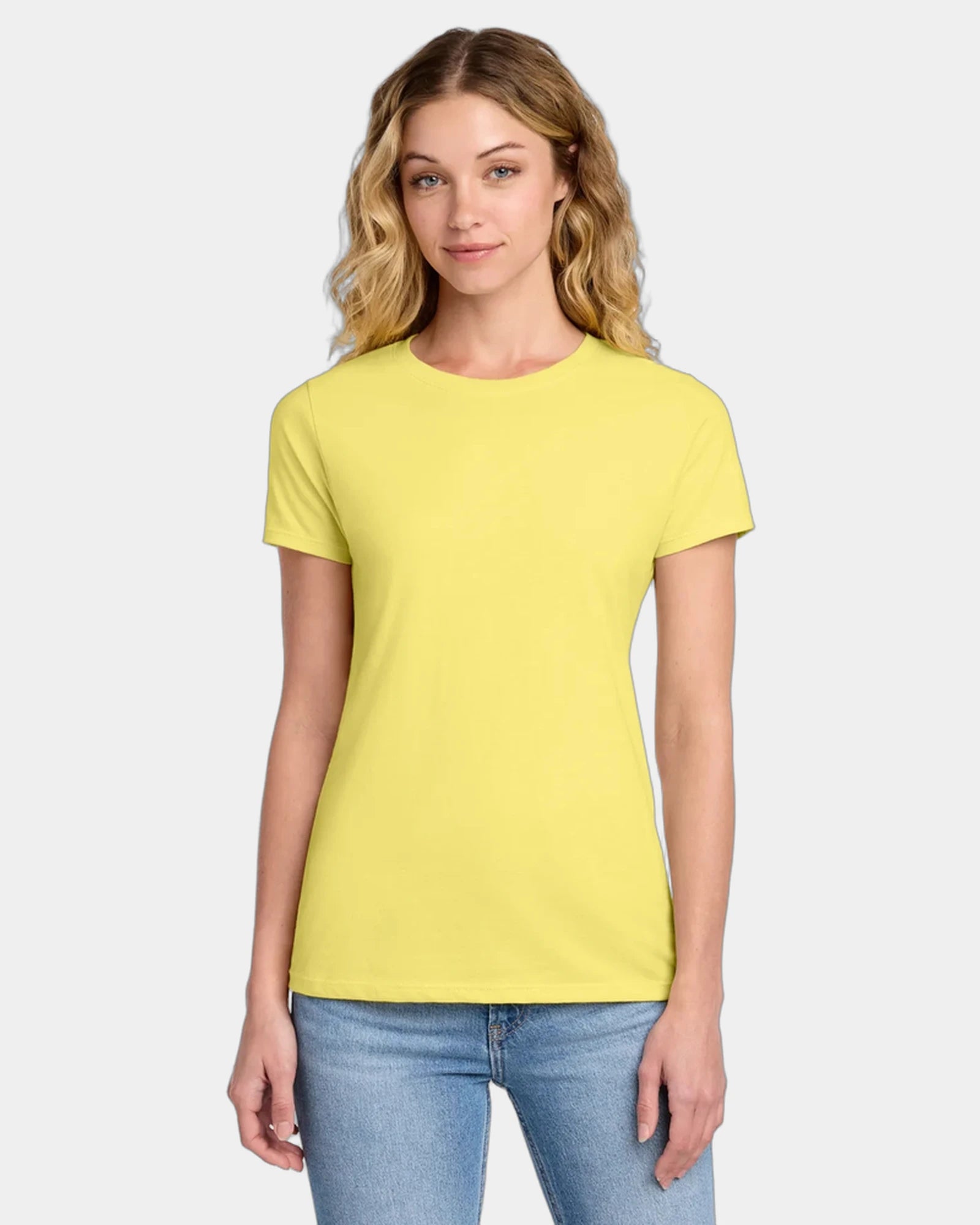Custom ring spun cotton women's fan favorite tee - Yellow