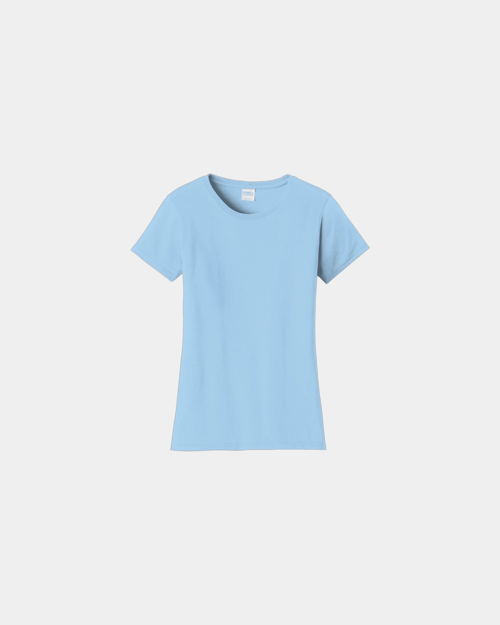 Custom ring spun cotton women's fan favorite tee - Light Blue