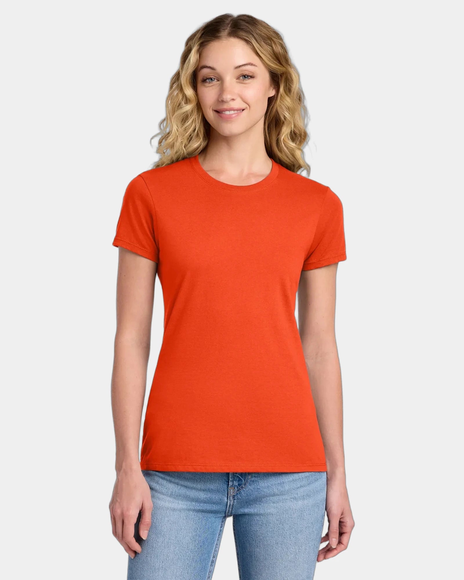 Custom ring spun cotton women's fan favorite tee - Orange