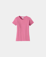 Custom ring spun cotton women's fan favorite tee - New Pink