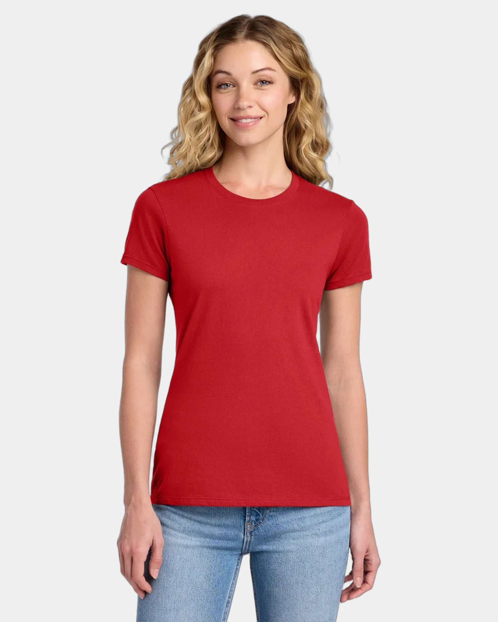 Custom ring spun cotton women's fan favorite tee - Bright Red
