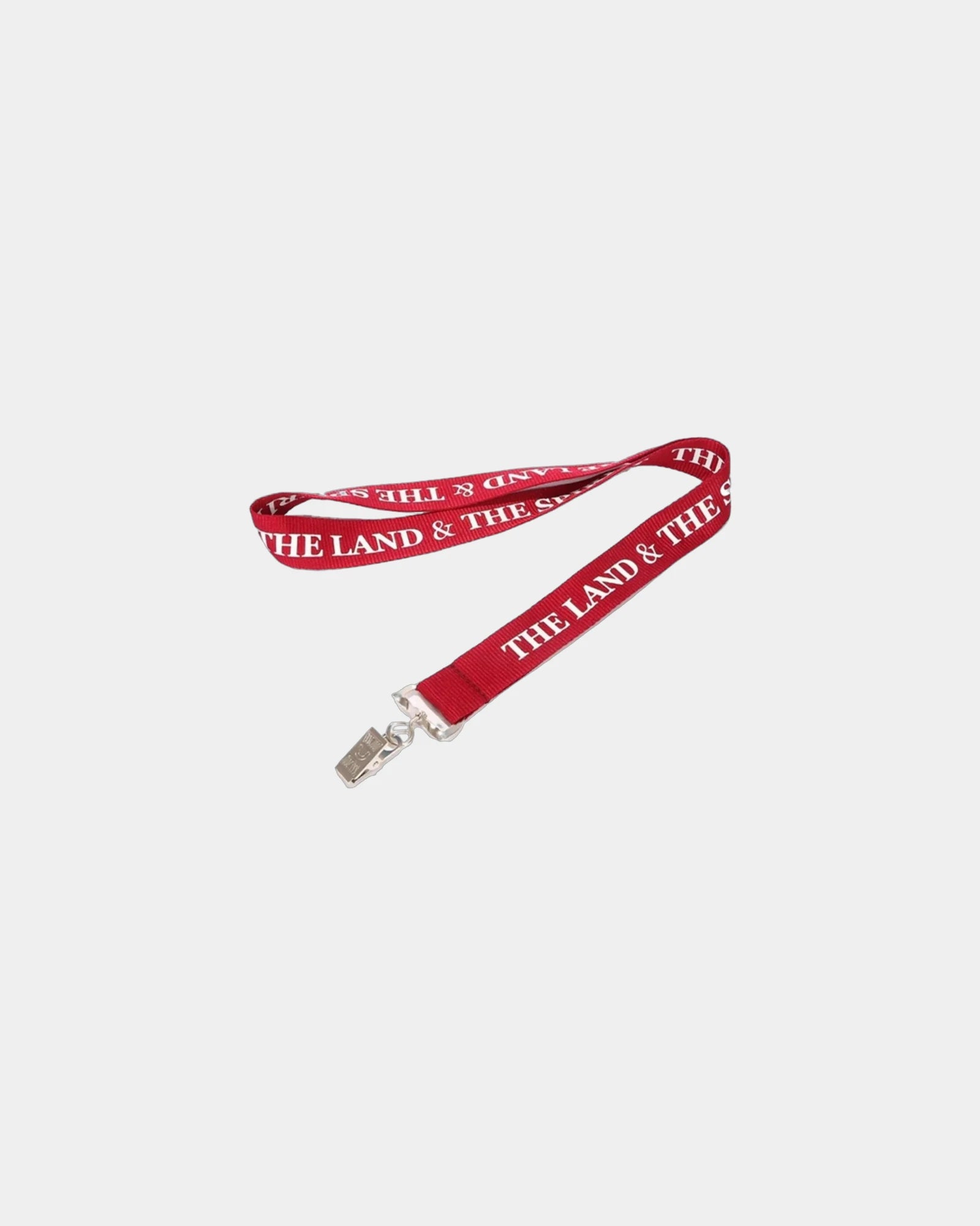 Custom polyester lanyard ID badge holder - Red