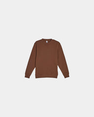Custom crewneck fleece sweatshirt for teams - Chestnut