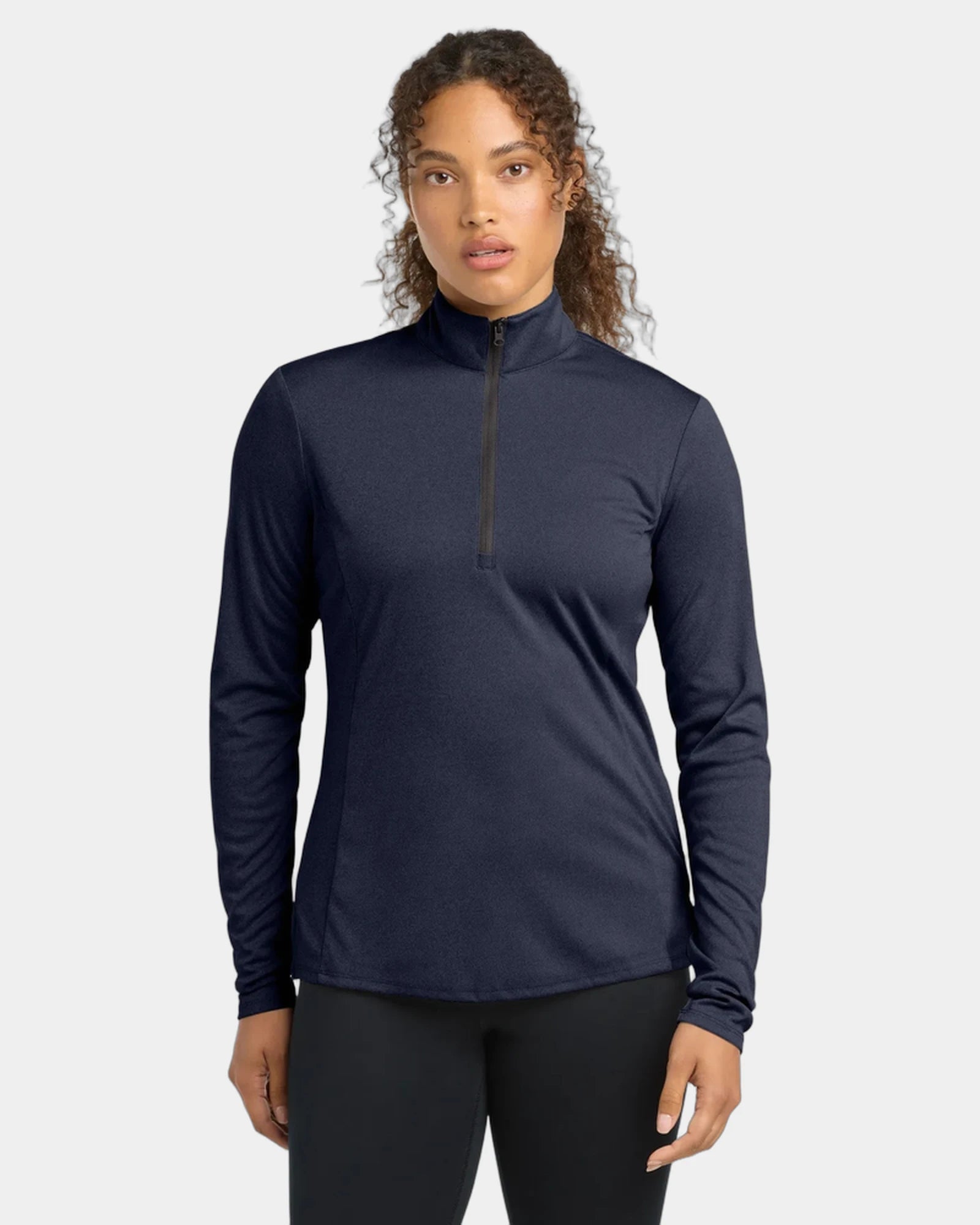 Custom moisture-wicking Sport-Tek Endeavor 1/2-Zip Pullover - Deep Navy Heather