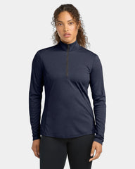 Custom moisture-wicking Sport-Tek Endeavor 1/2-Zip Pullover - Deep Navy Heather
