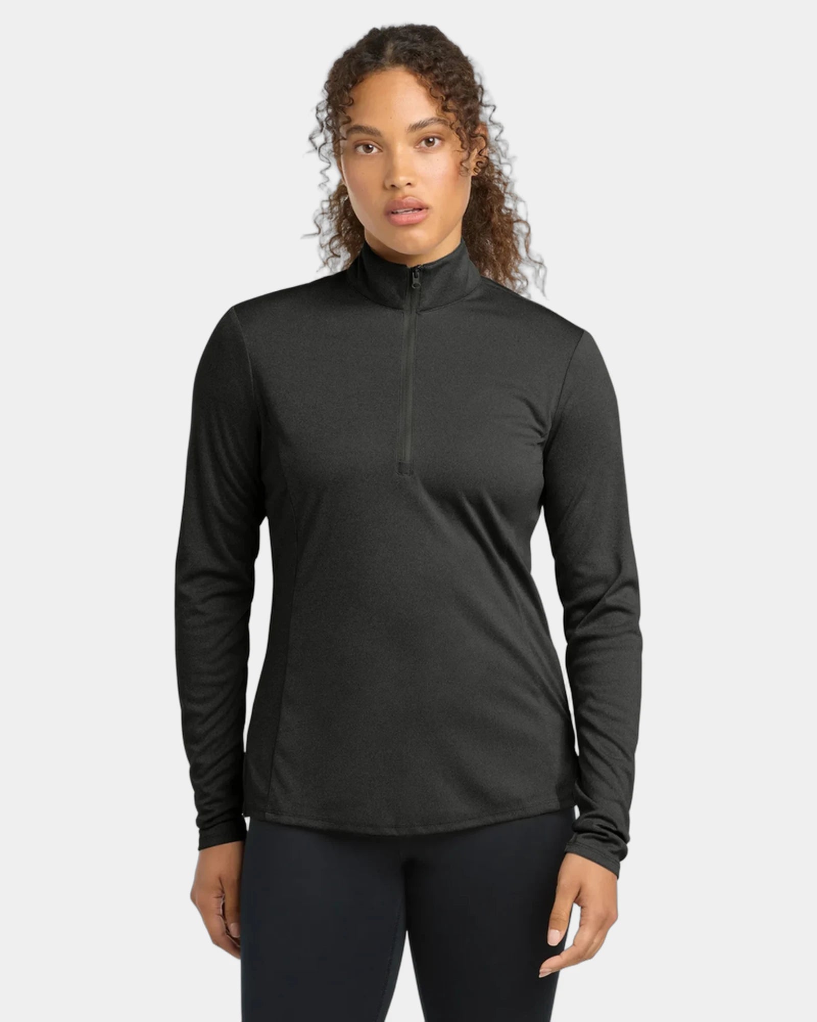 Custom moisture-wicking Sport-Tek Endeavor 1/2-Zip Pullover - Black Heather