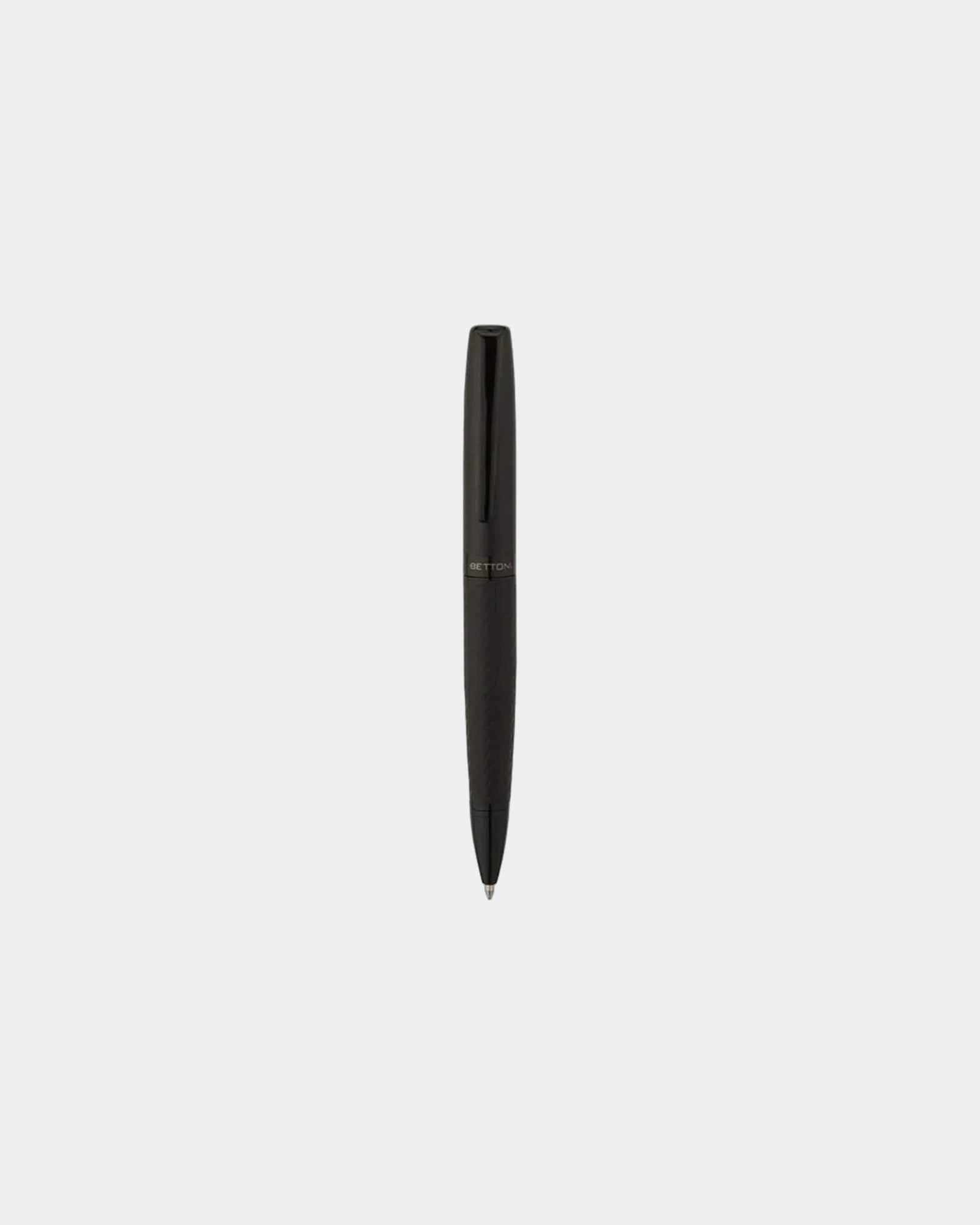 Custom steel twist-action ballpoint pen matte black - 2