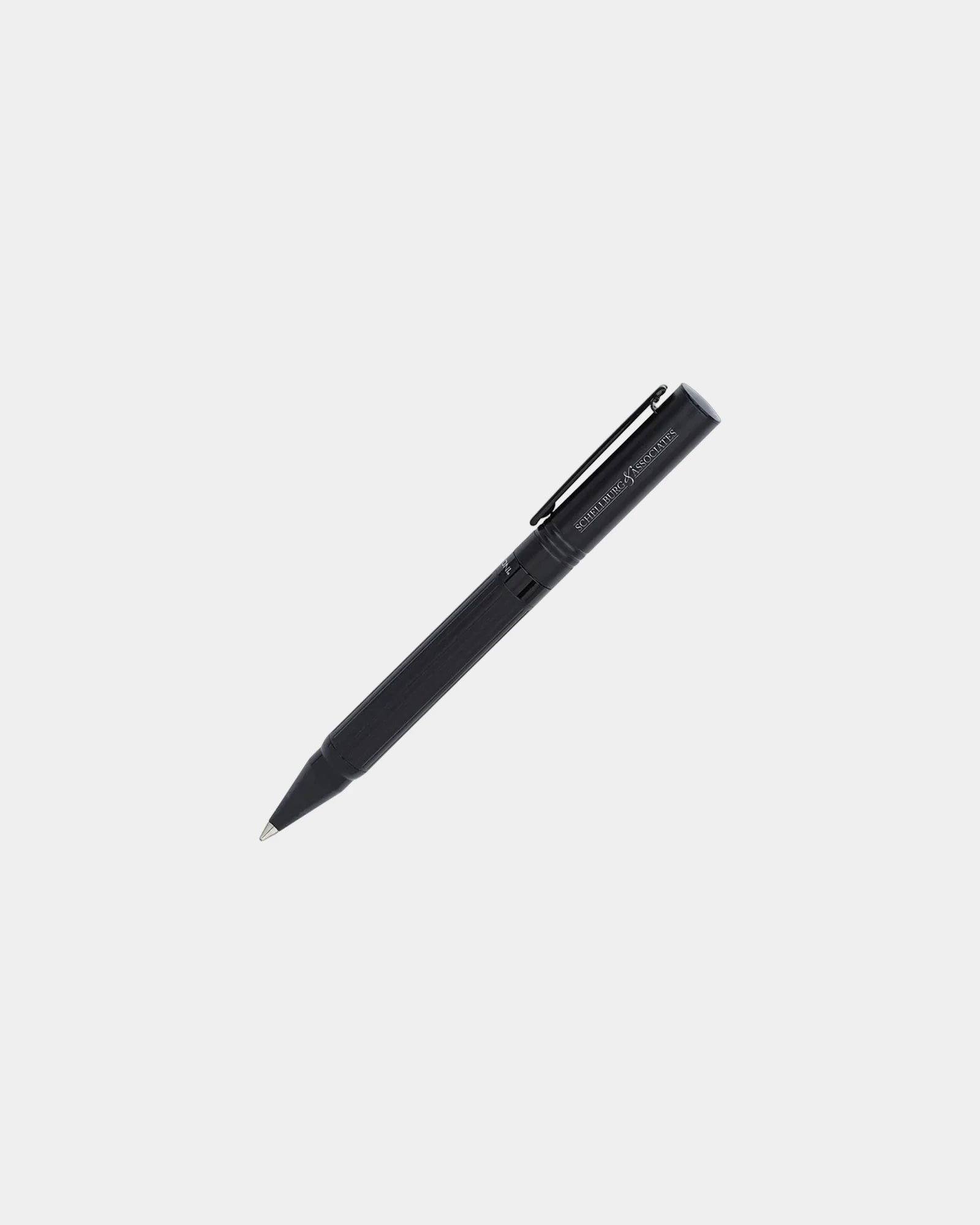 Custom brass ballpoint pen with twist-action mechanism - Black