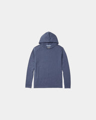 Custom recycled polyester UPF 50 men's hoodie - Navy Blazer